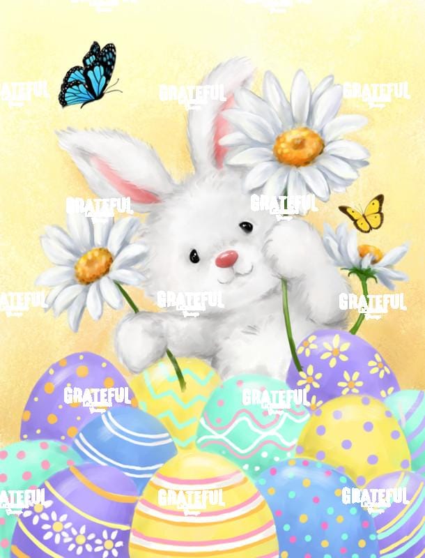 Easter Rabbit with Daisy