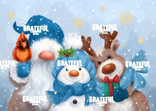 Gnome, Snowman and Reindeer