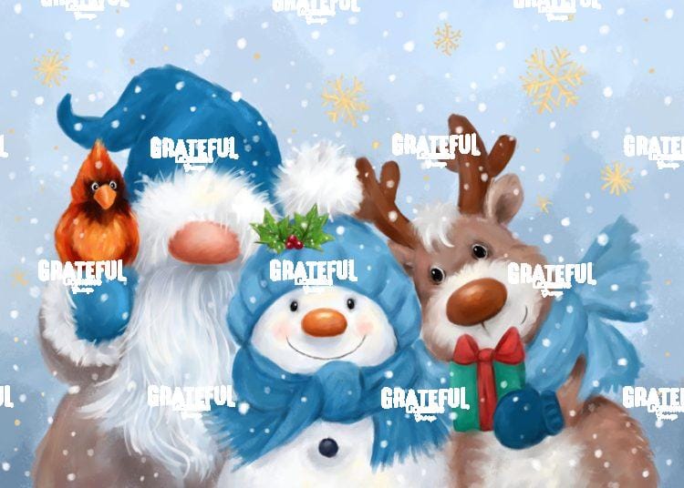 Gnome, Snowman and Reindeer