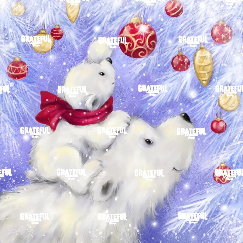 Polar Bear Cub on Mom