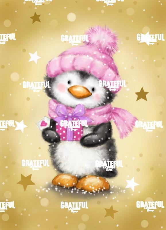 Penguin with Pink Package