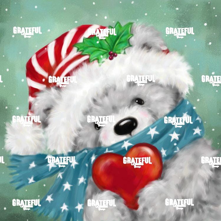 Christmas Gray Bear