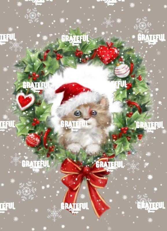 Wreath and Cat