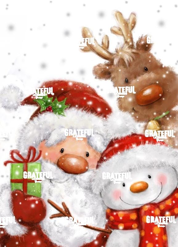 Santa, Snowman & Reindeer