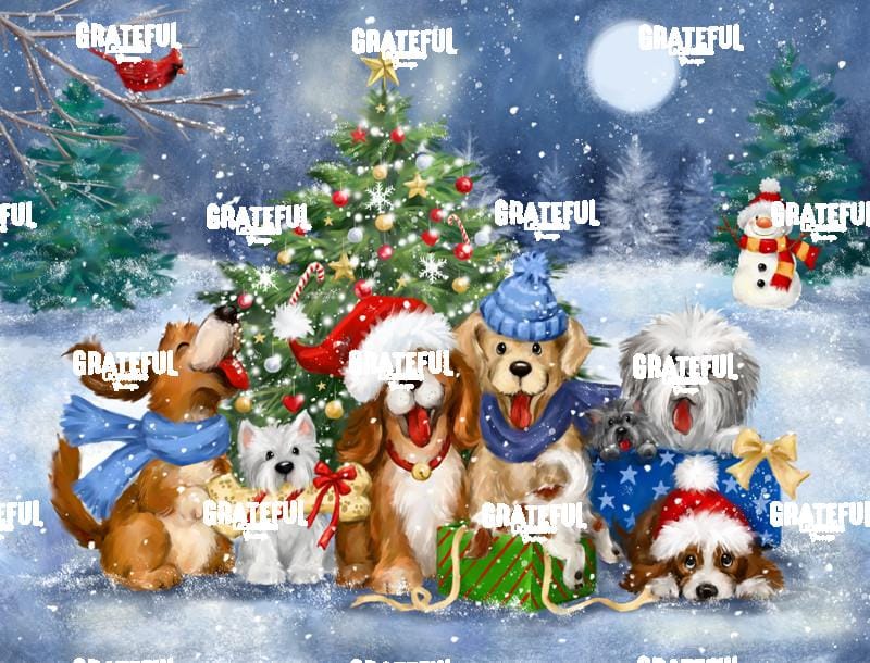 Christmas Cheerful Dogs