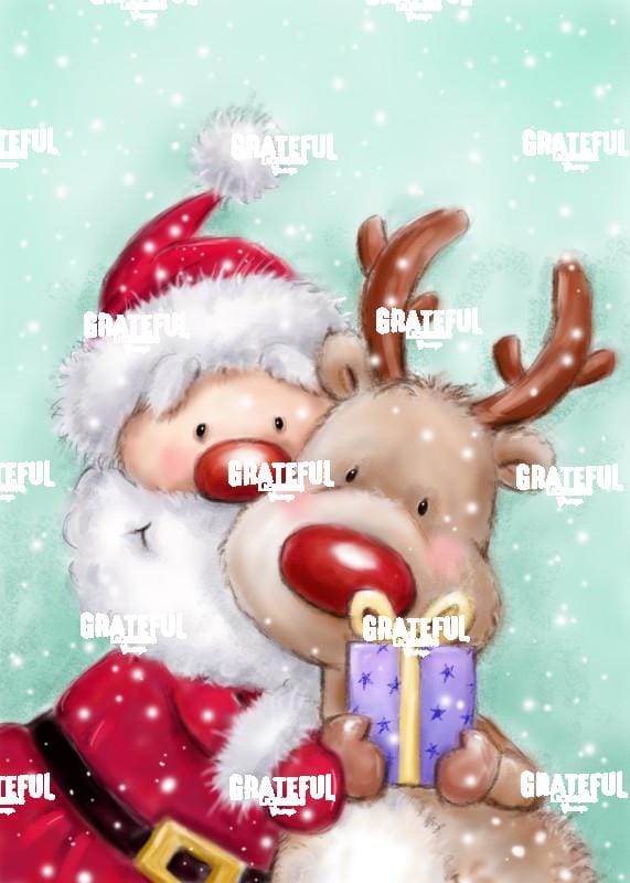 Santa with Reindeer