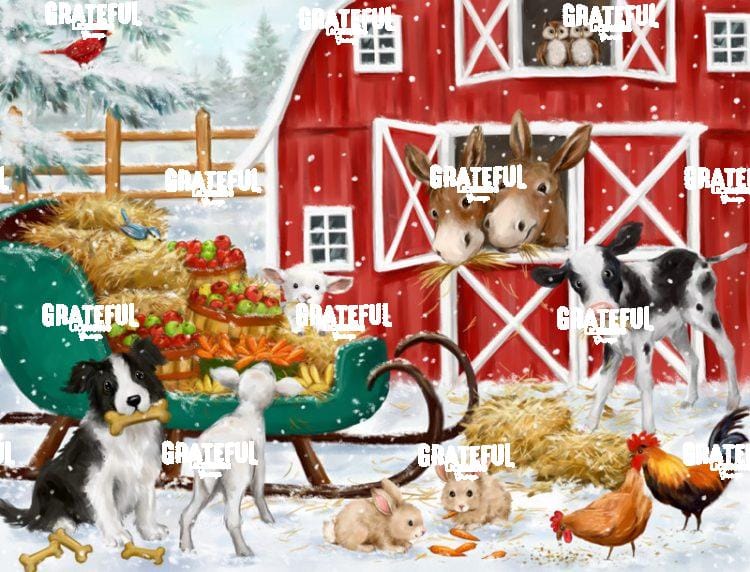 Winter Farm Scene