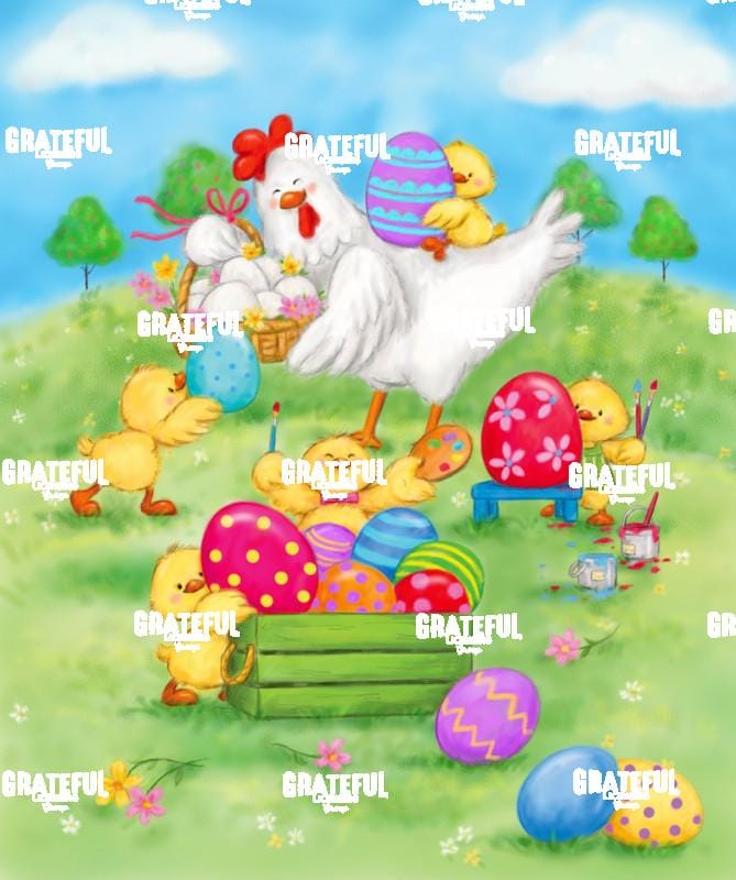 Easter Hen with Eggs