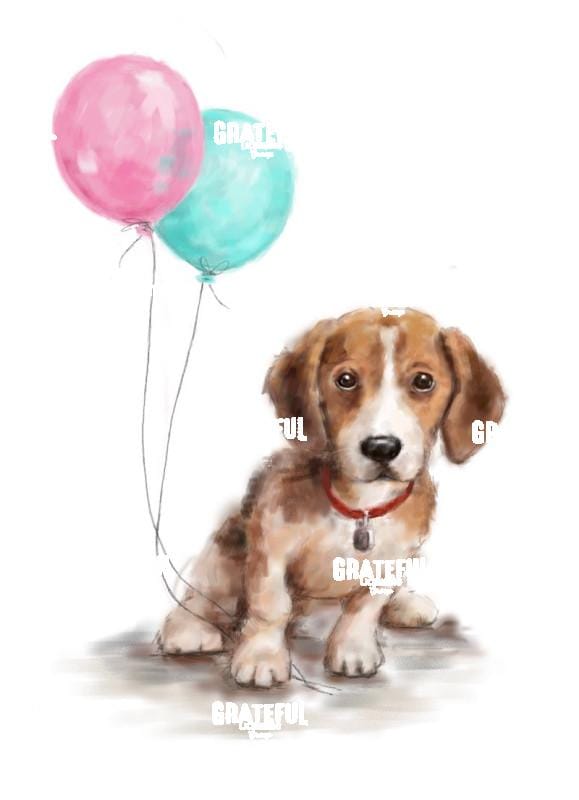 Dog with Balloon