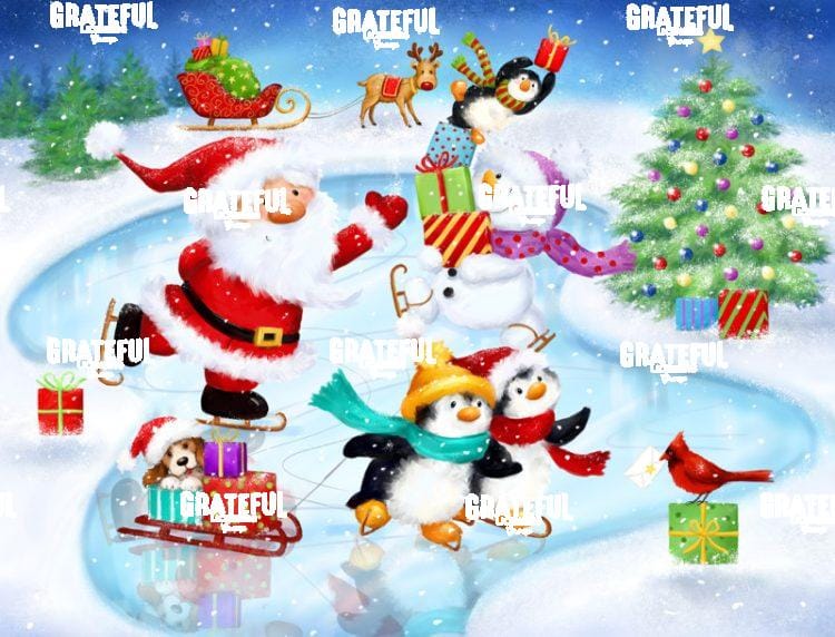 Santa & Friends Enjoy Skating