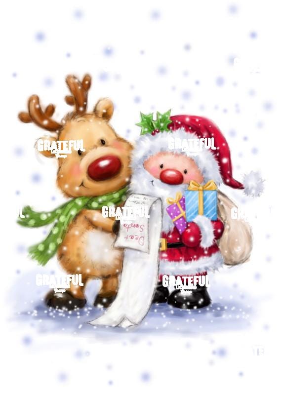 Santa Reading His List