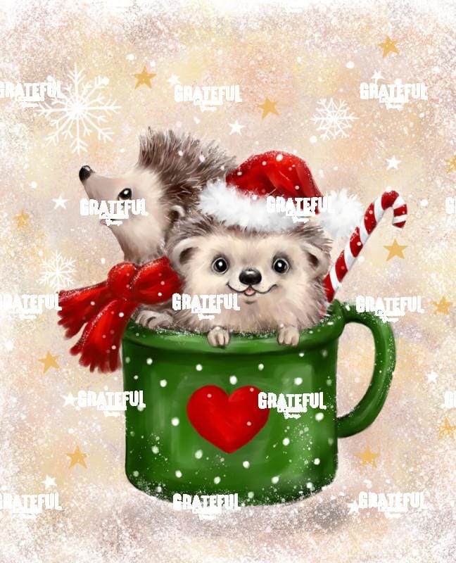 Hedgehogs in Chocolate Mug