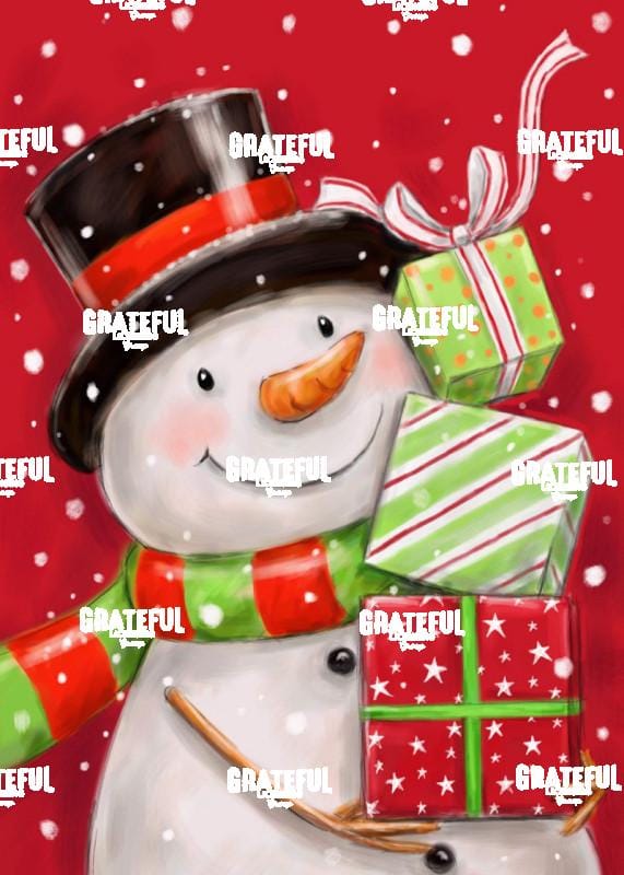 Snowman with Presents