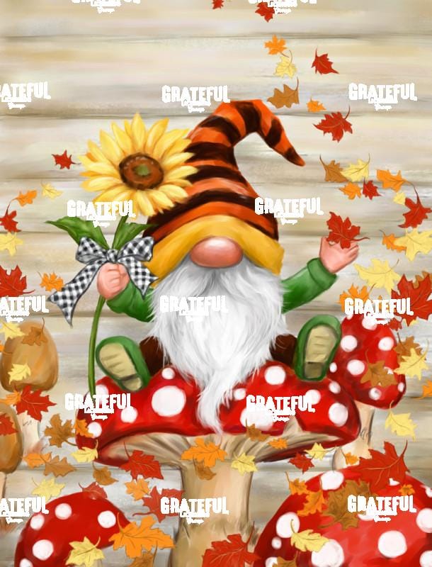 Fall Gnome on Mushroom