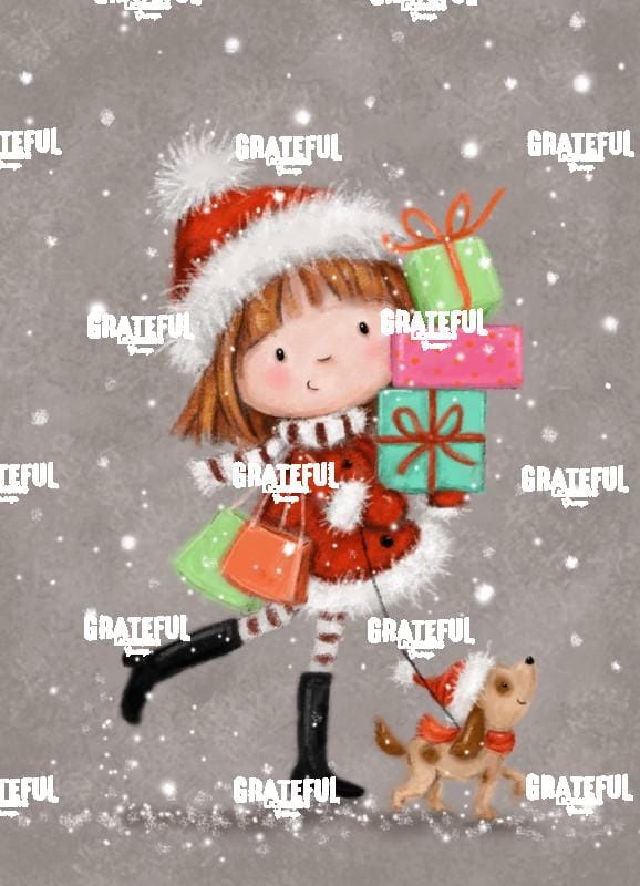 Shopping Christmas Girl