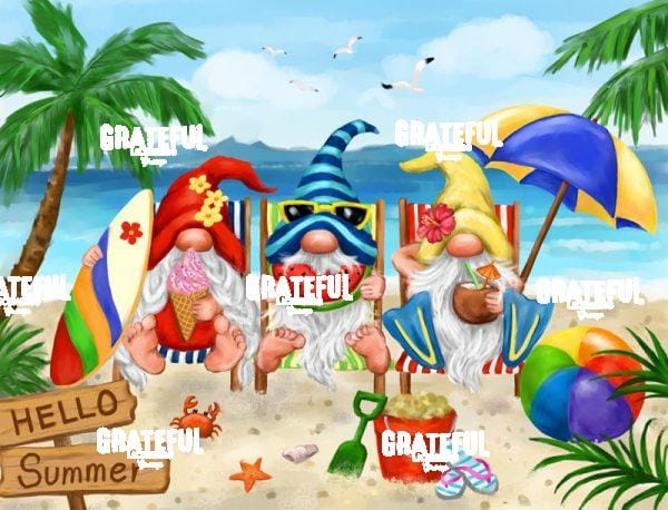Summer Gnomes at the Beach