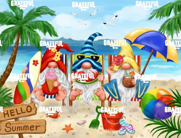 Summer Gnomes at the Beach
