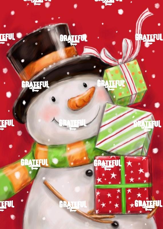Snowman with Presents