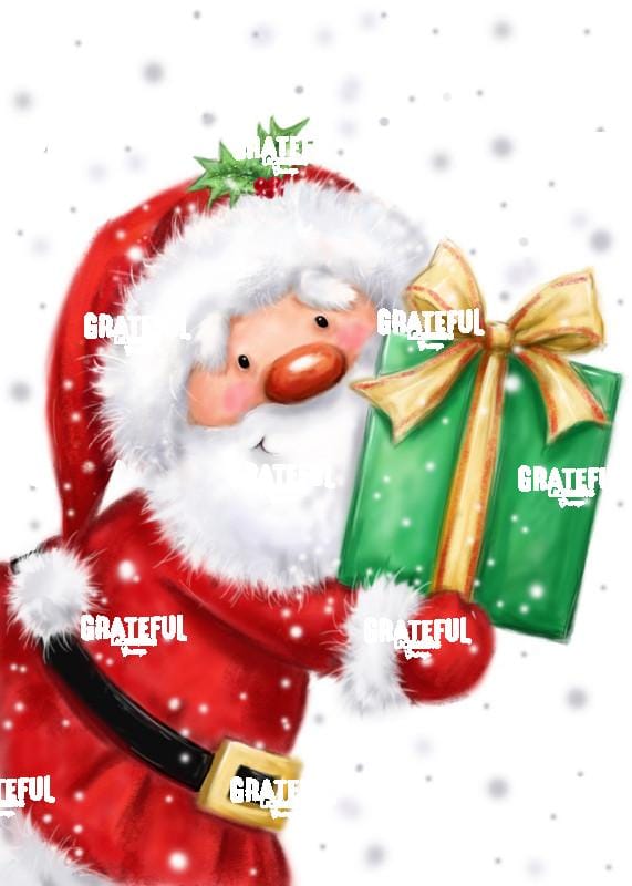 Santa with Present