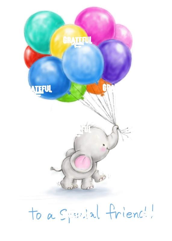 Elephant with Balloons