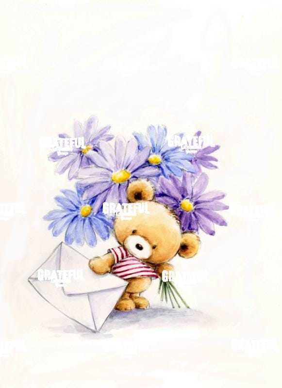 Bear with Flowers