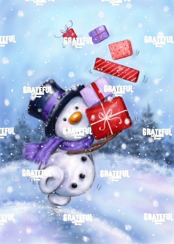 Snowman with Presents