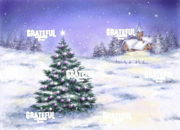 Christmas Tree in Snow