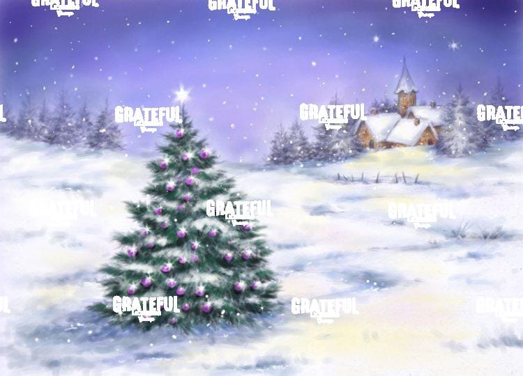 Christmas Tree in Snow