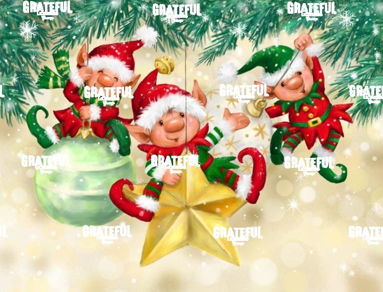 Elves on Christmas Baubles