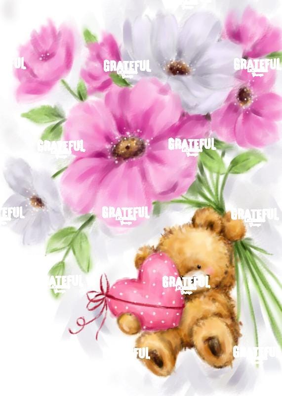 Bear Hung on Flowers