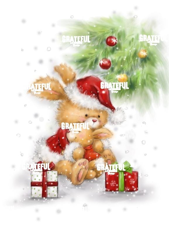 Christmas Rabbit Hug