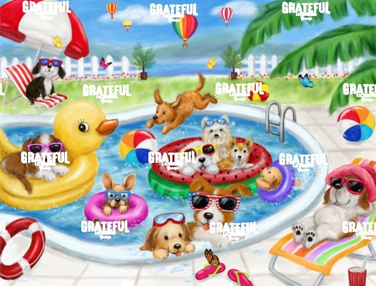 Dogs Swimming Pool