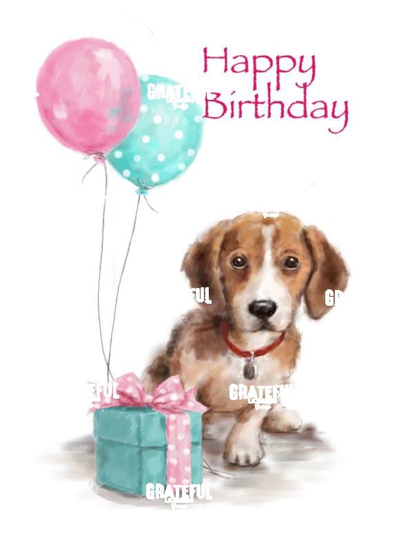 Dog with Balloon 2