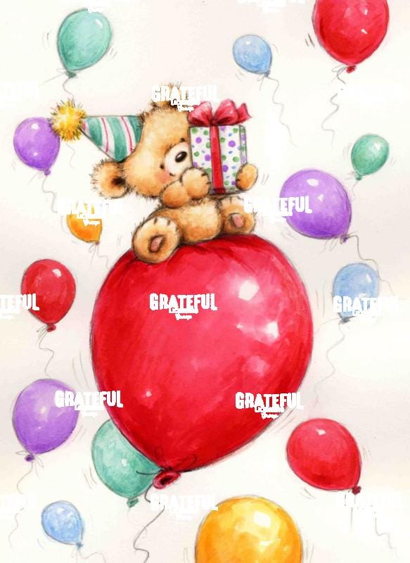 Bear with Balloons