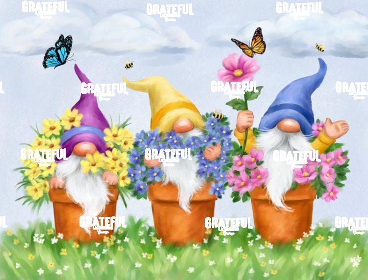 Gnomes in Flower Pots