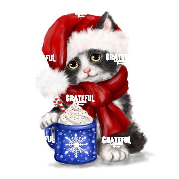 Christmas Texedo Cat