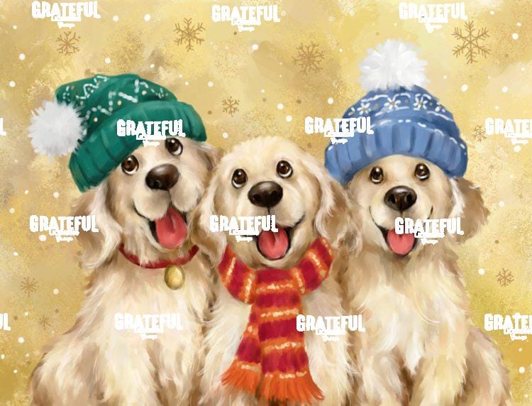 Christmas Golden Dogs