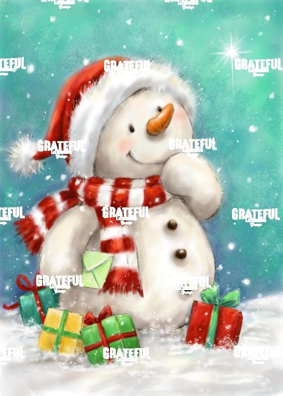 Snowman with Presents