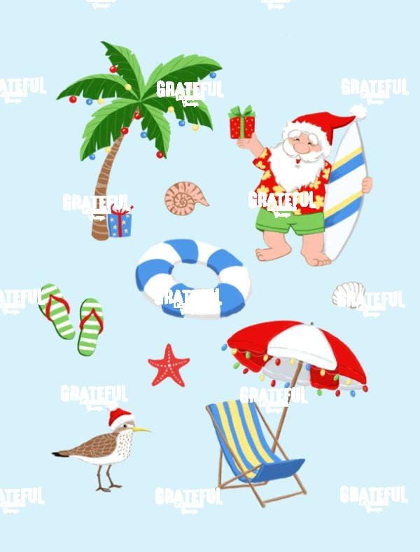 Santa at Beach