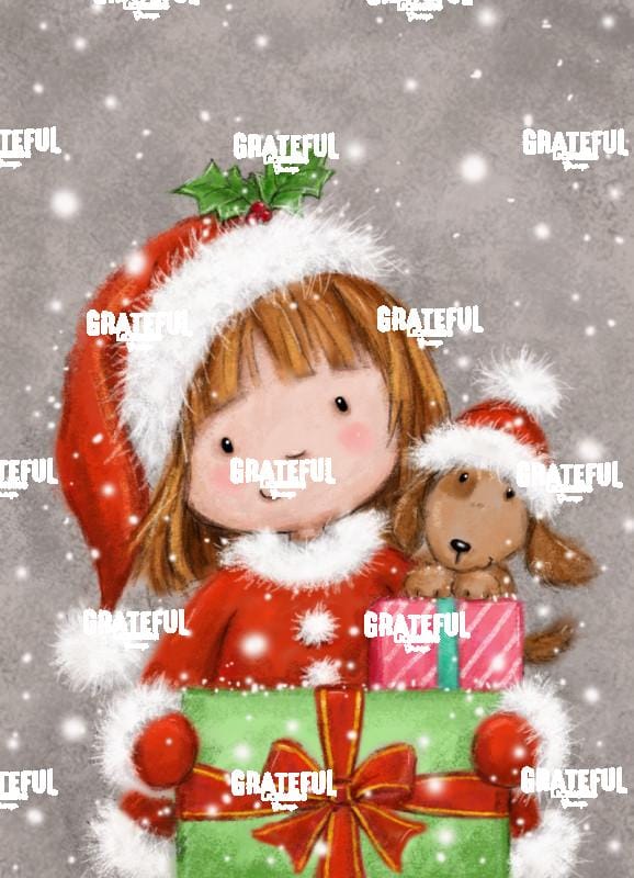 Christmas girl with Presents