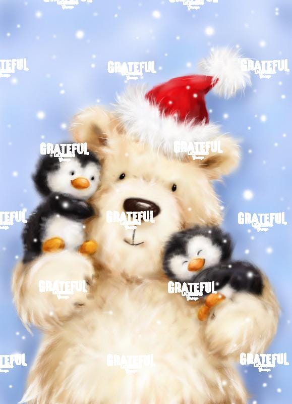 Polar Bear with Penguins