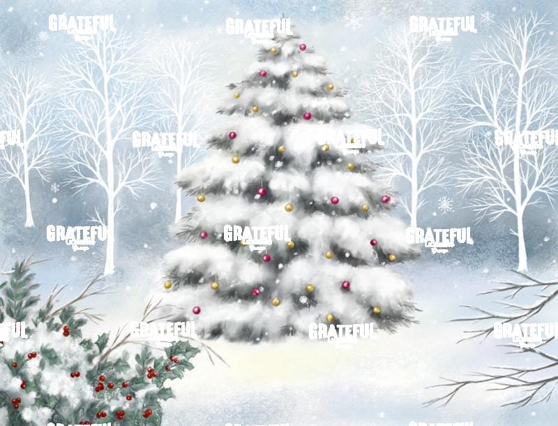 Tree, Snowflakes, Berries & Twigs