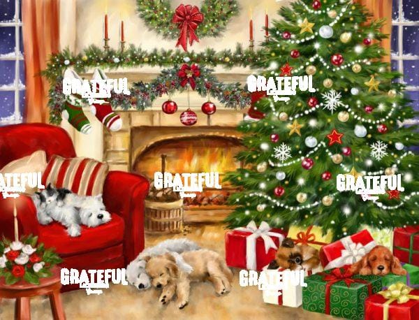 Christmas Sleeping Puppies