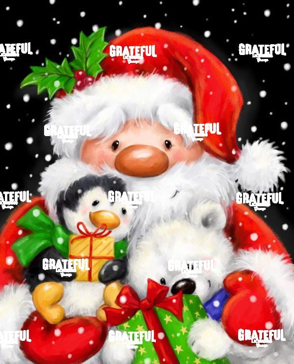Santa, Polar Bear & Penguin