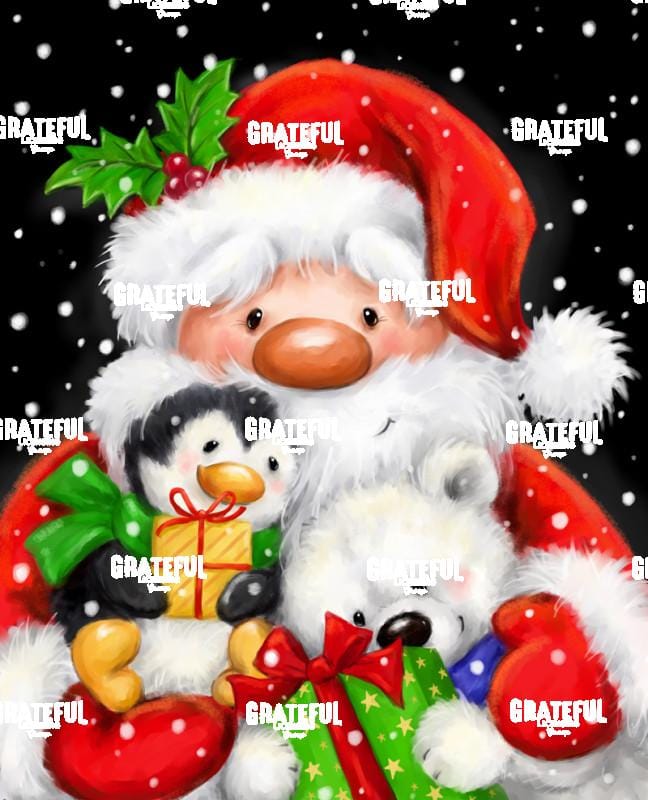 Santa, Polar Bear & Penguin