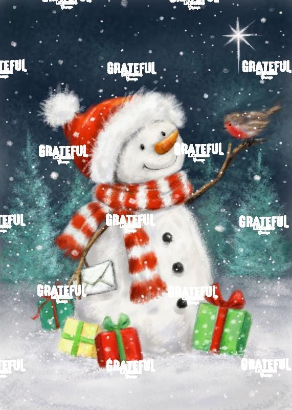 Snowman with Presents