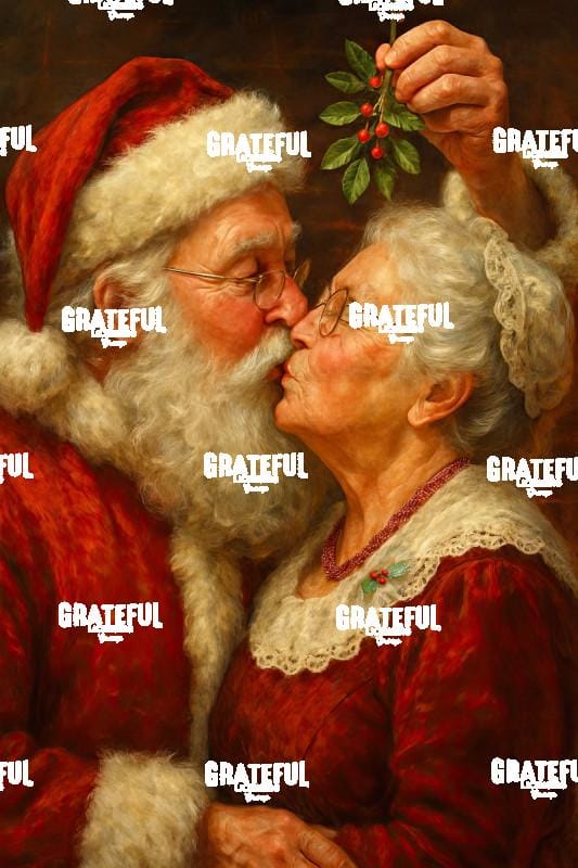 Santa Mrs. Claus Kiss