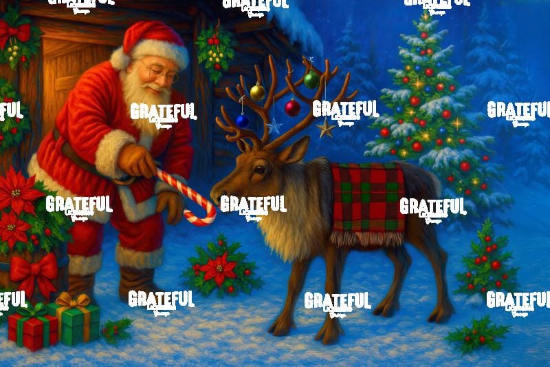 Santa and Reindeer