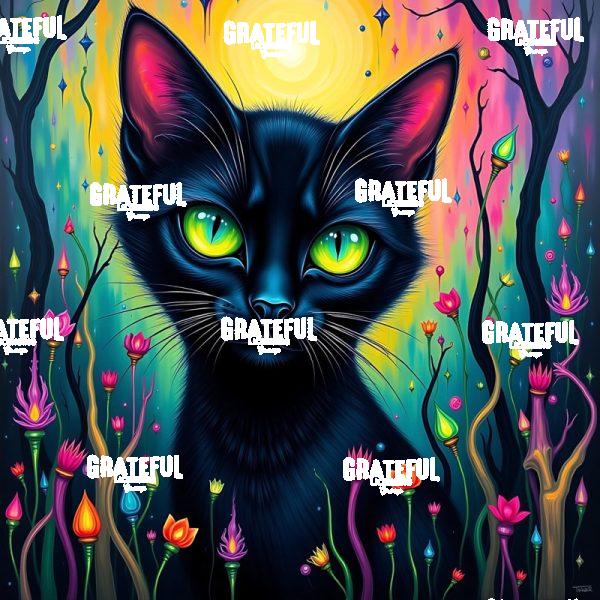 Emerald Eyes Black Cat