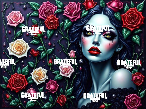 Cry Me A River (woman with roses)
